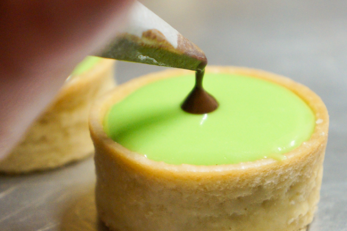 carac vert avec chocolat au centre